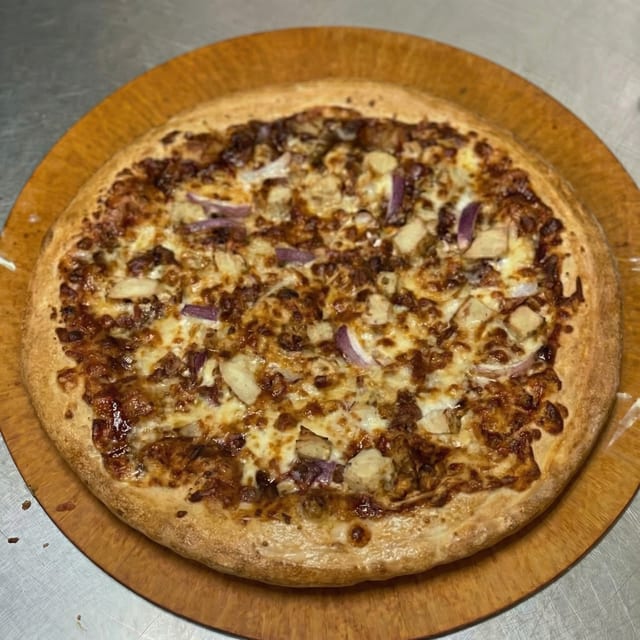 BBQ Chicken Pizza.
