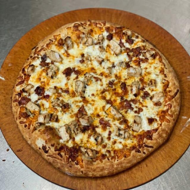 Chicken Bacon Ranch Pizza.